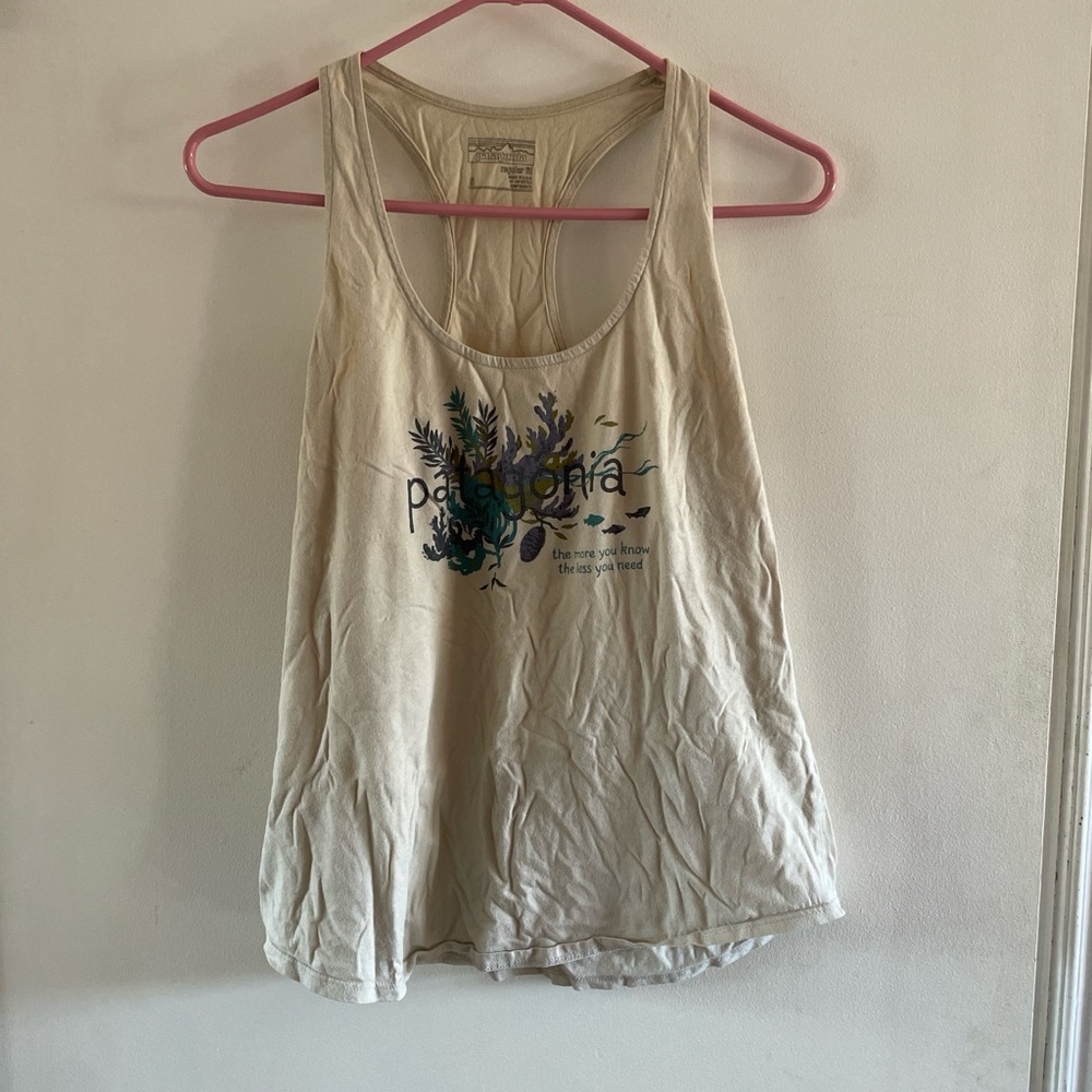 patagonia logo racerback tank